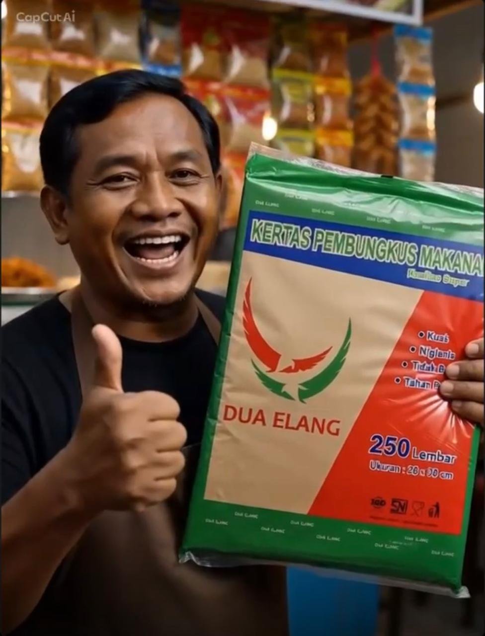 Kertas Nasi 2elang 28x38 @250lembar - 25 Pack