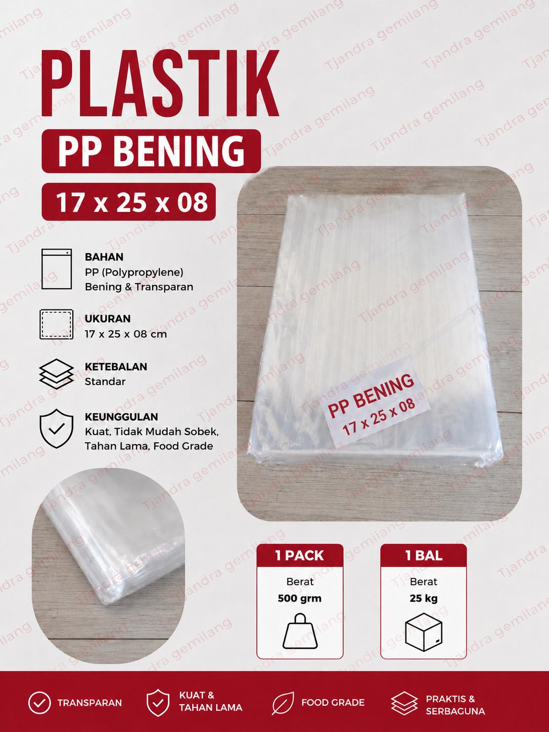 PP BENING 17X25X08 @25KG