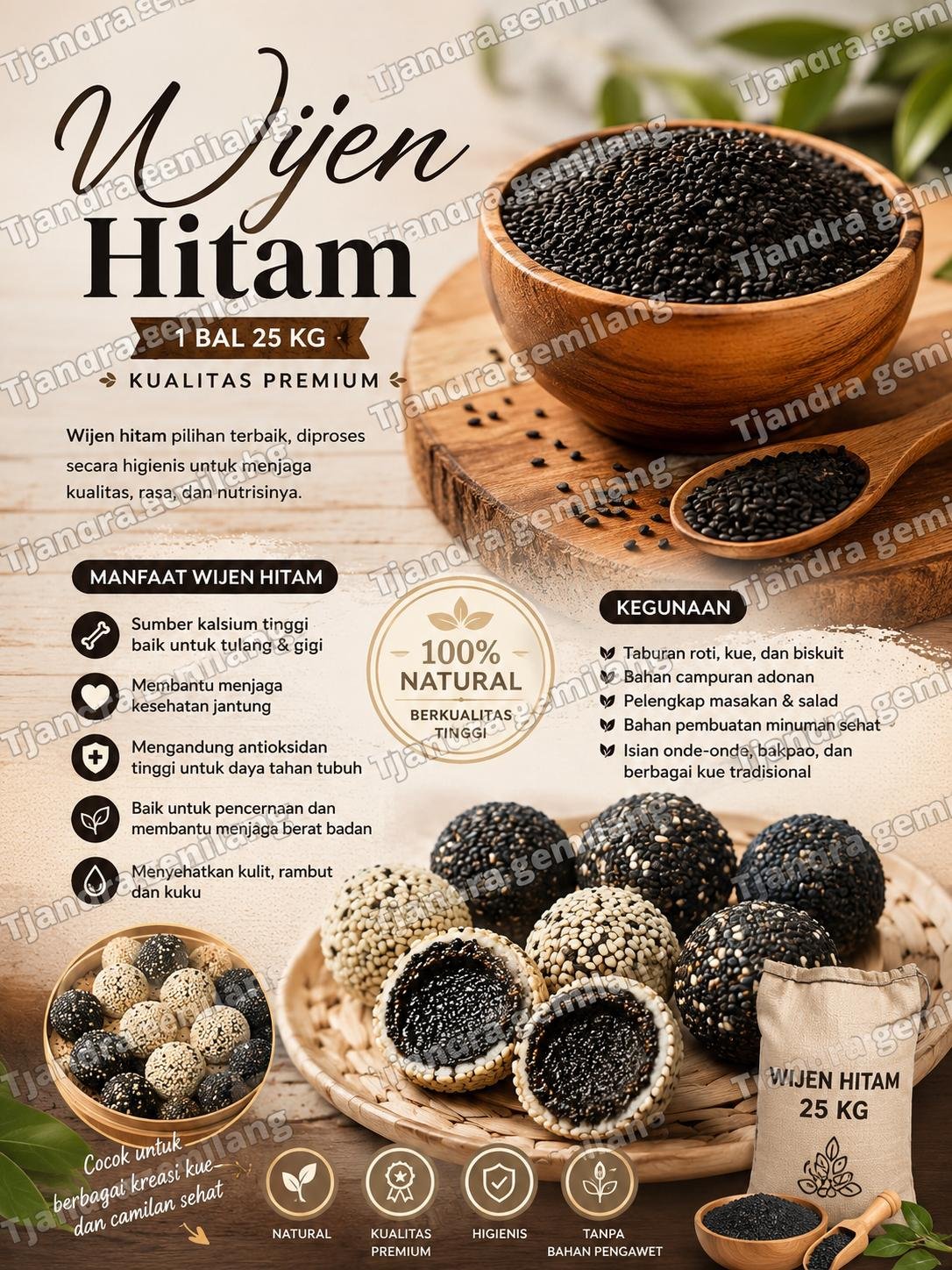 WIJEN HITAM @25KG